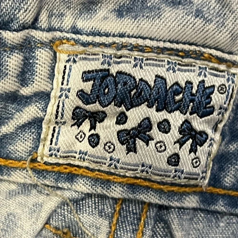 Jordache vintage acid wash overall shorts